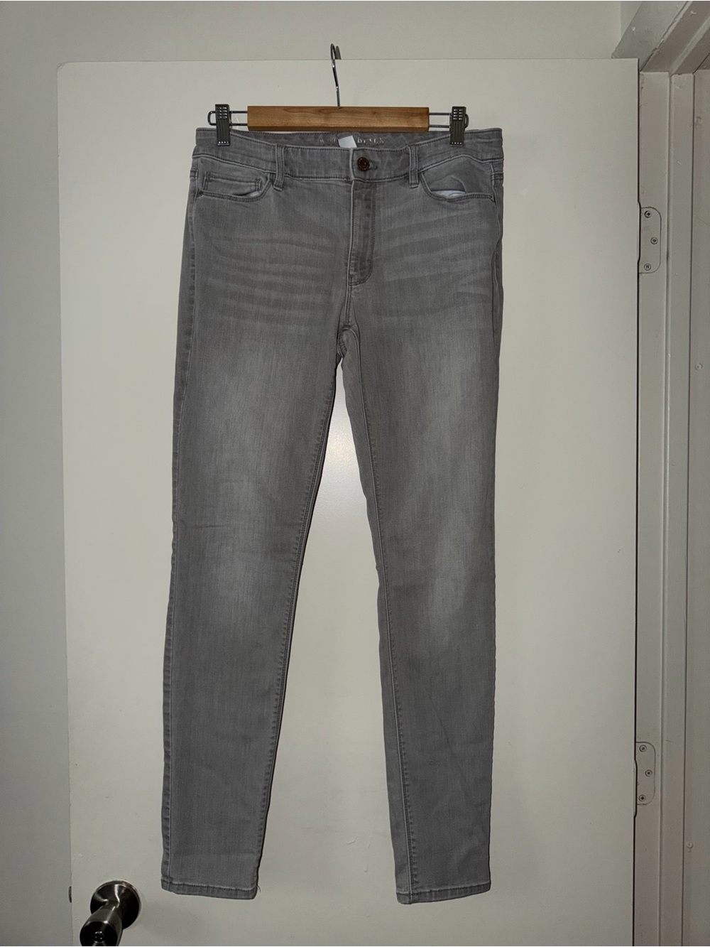 White House Black Market Gray Cropped Skinny Jeans- Size 8R